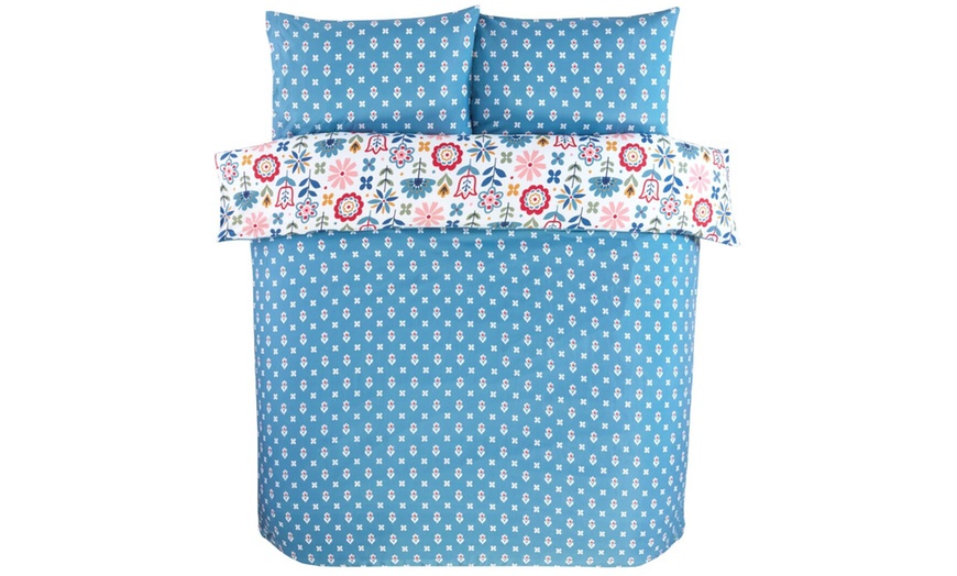 Image 5: 180TC Olivia Reversible Duvet Set