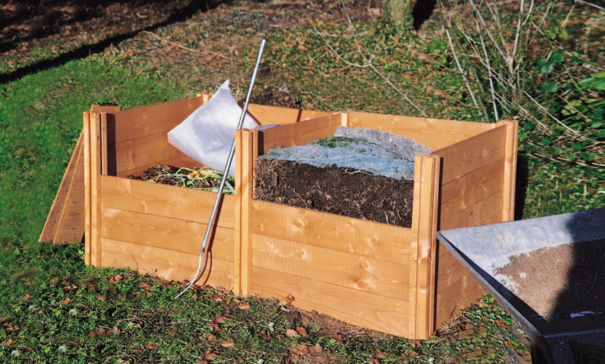 Image 1: Modular Wooden, Hotbin or Thermal Composter