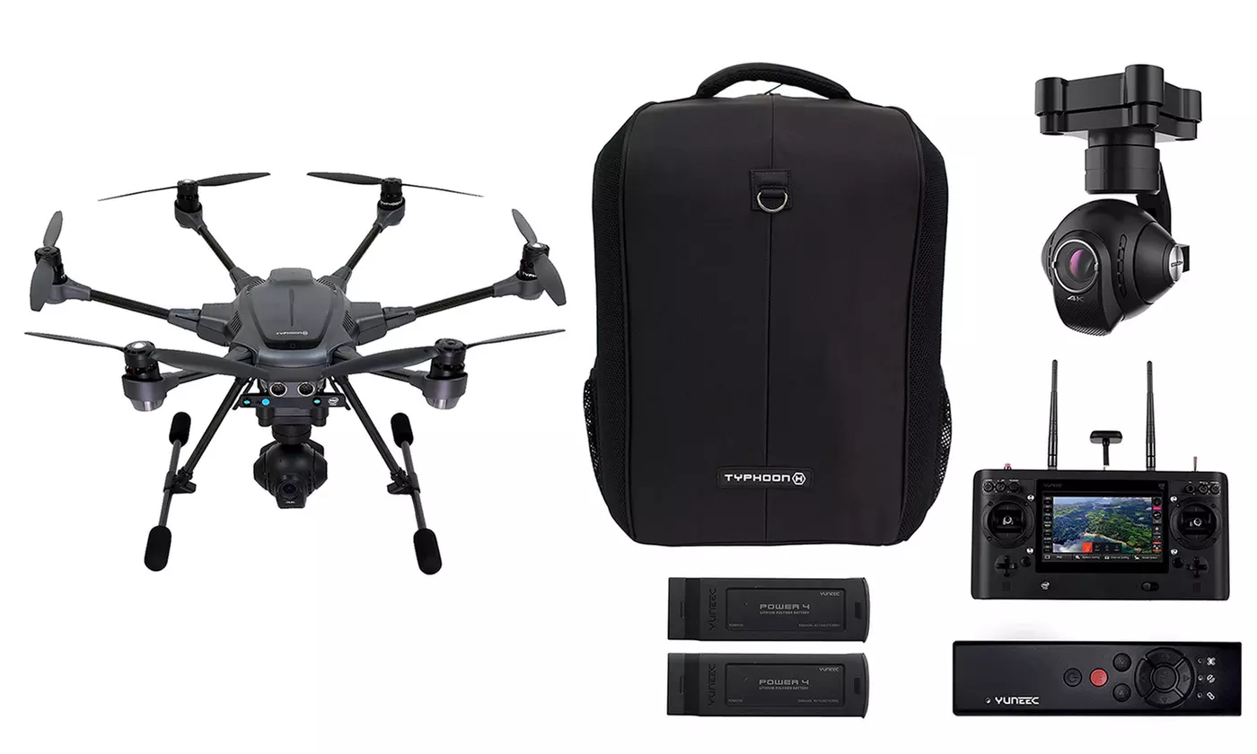 Yuneec Typhoon H Hexacopter Drone with Gimbal-Mounted 4K Camera Bundle - Second Medium