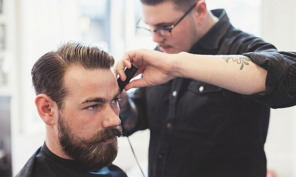 One Men’s Haircut with Beard Trim or Men’s Haircut