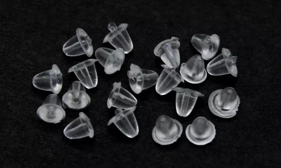 20 Pack Silicone Earring Backs