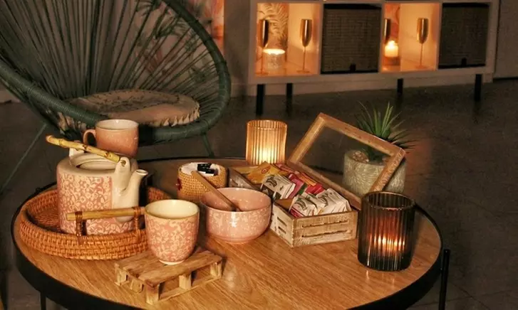 Masaje relajante en pareja o a 4 manos para 1 con infusión y bombones