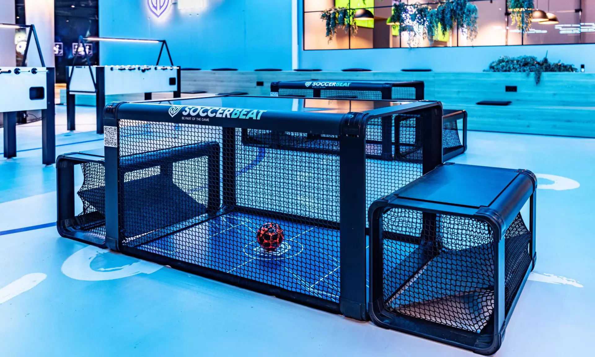 45 oder 90 Min. SOCCERBEAT für 1 Person: Fußballwelt mit 13 Spielzonen für Spiel & Wettbewerb (bis 32% sparen)