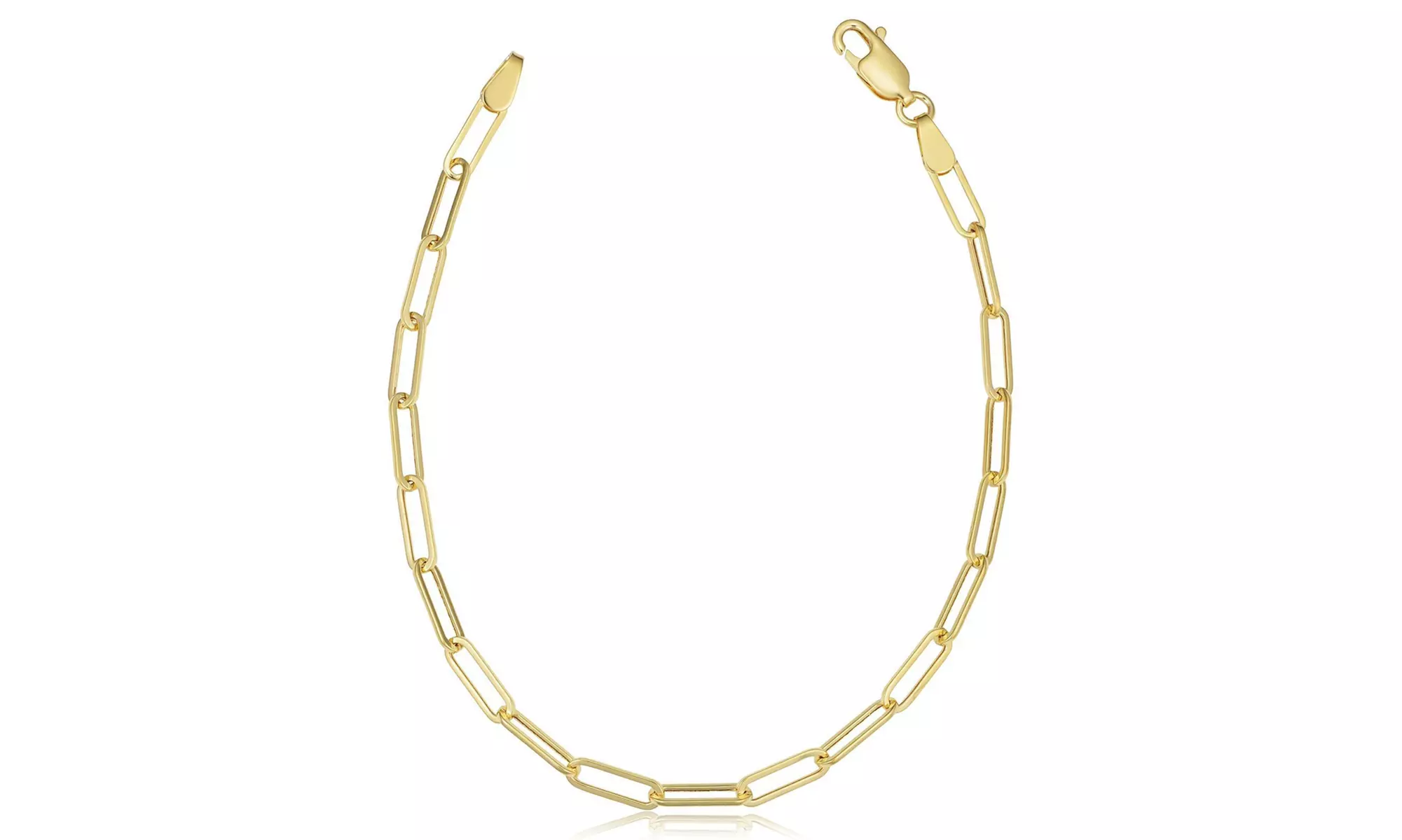 Italian Fine Sterling Silver Paperclip Bracelet in 7or8 Inch Option Stamped 925