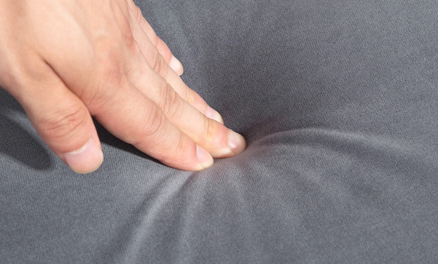 Image 6: HomCom Velvet Reclining Sofa Bed – 3-Seater with Dual-Back Design