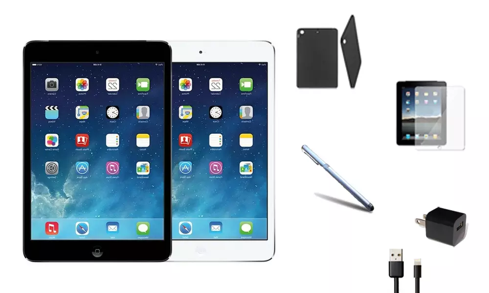Apple iPad mini 2 WiFi Tablet Bundle (Scratch & Dent) with MFi-Certified Lightning Cable and Generic Power Adapter - Primary Image