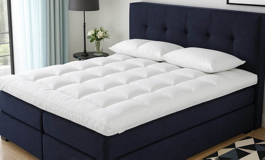 Image 1: Dual-Technology matrastopper met traagschuim en microvezel – Sampur
