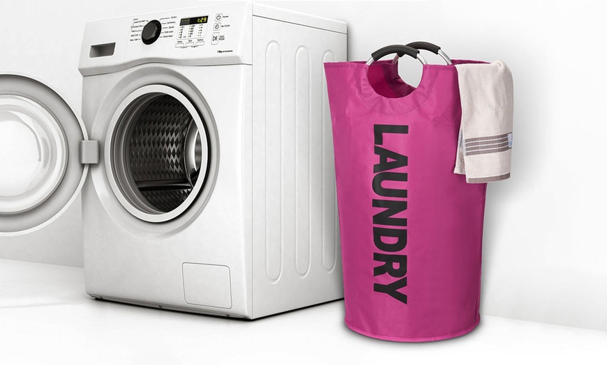 Image 8: 90L Large Laundry Basket Mesh Laundry Wash Bags for Socks Underwear Hosiery Bras