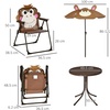 Image 10: Outsunny Kids' Bistro Table and Chair Set or Garden Swing Seat 