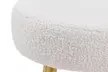 Schminktisch-Stuhl in Teddy-Optik in Creme - Second Medium