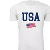 USA Grunge Flag - White