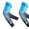 Image 9: 2 Pairs Quick Dry Arm Sleeves Cover Cycling Running Arm Cooling UV Protection
