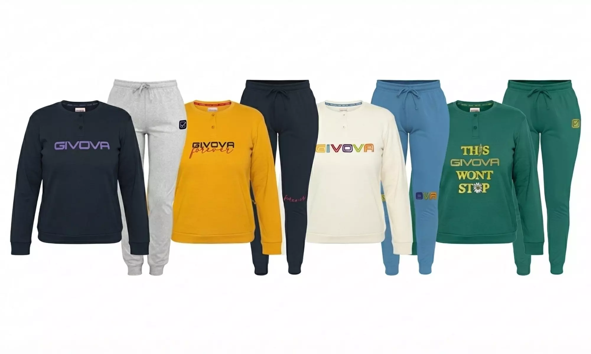 Pigiama da donna Givova in cotone