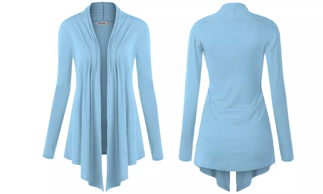 Open Front Cardigan S-3X by Made By Johnny Plus Size Sweater  