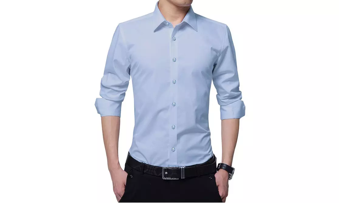 Camicia da uomo in cotone Slim Fit