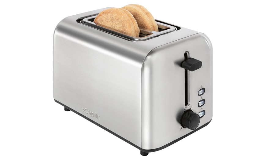 Image 6: Grille-pain 2 fentes en acier inoxydable Bomann