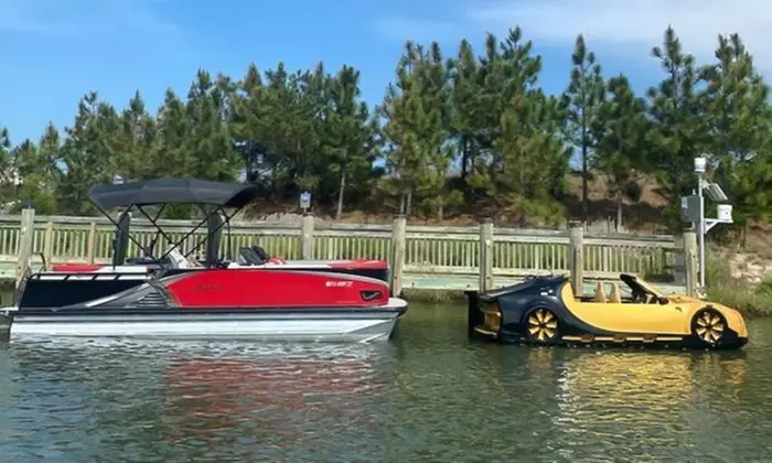 Enjoy a One, or Two Hour Bugatti Jetcar / Three Hour Pontoon Charter!