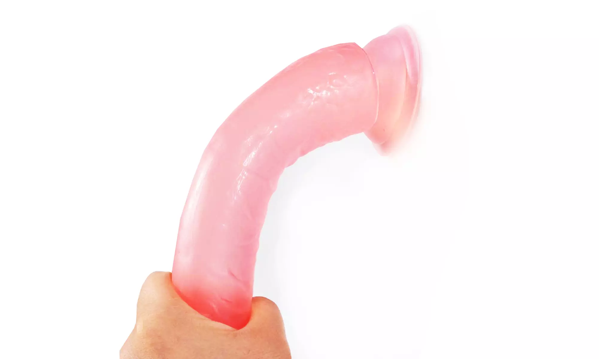 Suction Cup Dildo G-spot Strong Flexible Hands-Free Purple Strap On Compatible