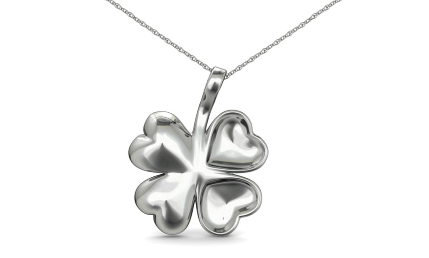 Image 10: Four Leaf Clover Pendant 