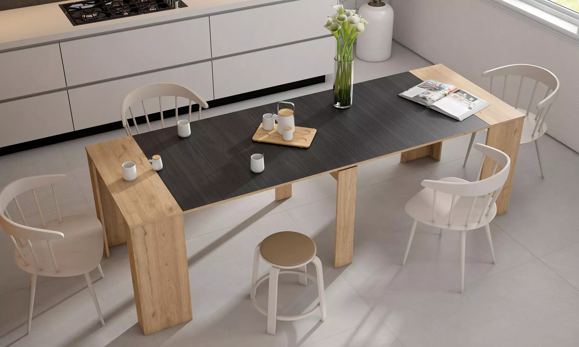 Tavolo consolle allungabile