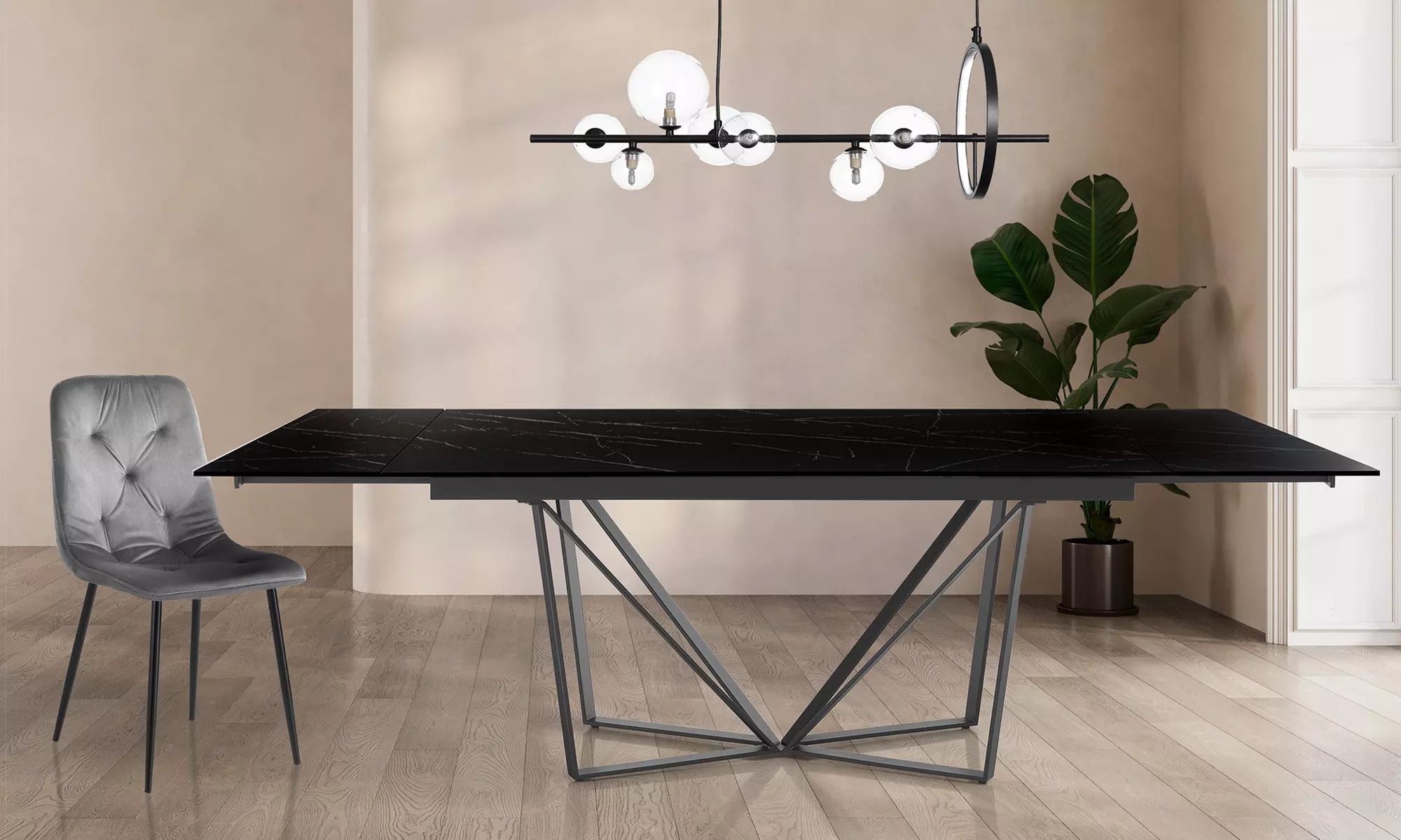 Oresteluchetta ausziehbarer Esstisch „Casey“