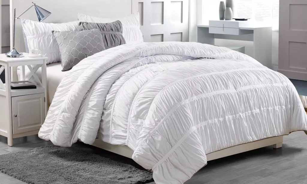 Ruched-Comforter Set (5-Piece) - Second Medium