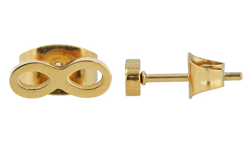 Image 4: Akzent Edelstahl-Ohrstecker für Damen