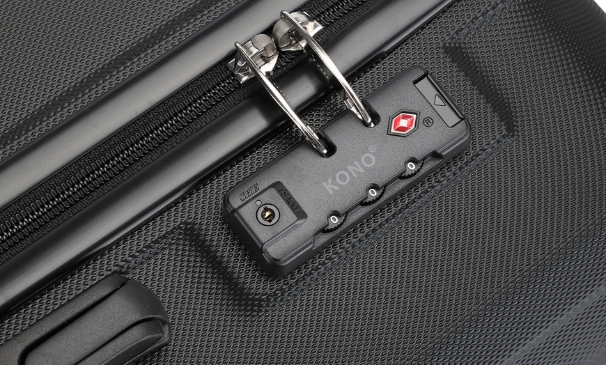 Image 13: KONO 20 Inch ABS Cabin Suitcase and Travel Bag Hand Luggage