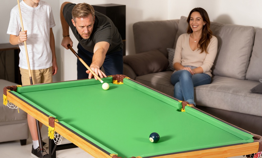 Image 2: SPORTNOW 4ft Foldable Pool Table