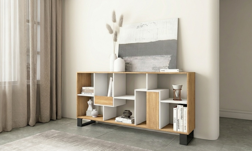 Image 35: Multi-Position Designer Bookcase