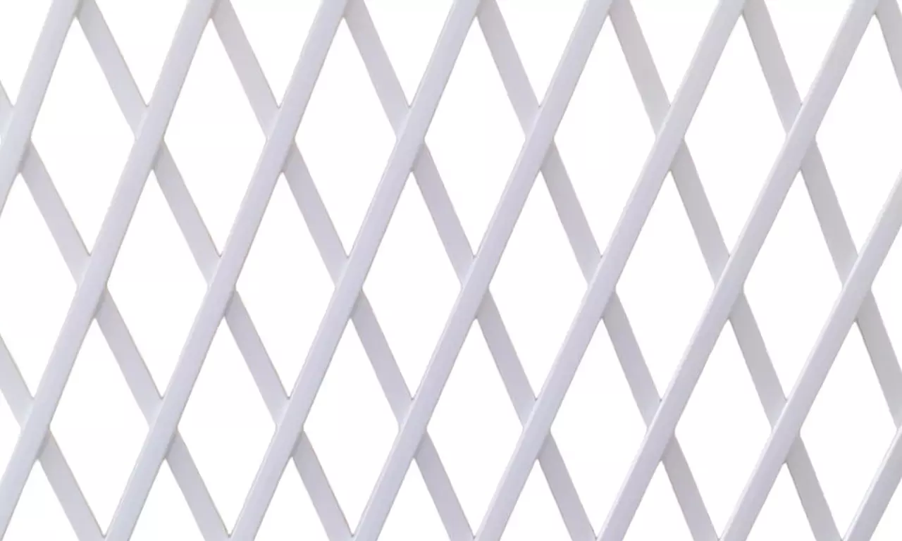 Traliccio estensibile per piante in pvc tinta unita