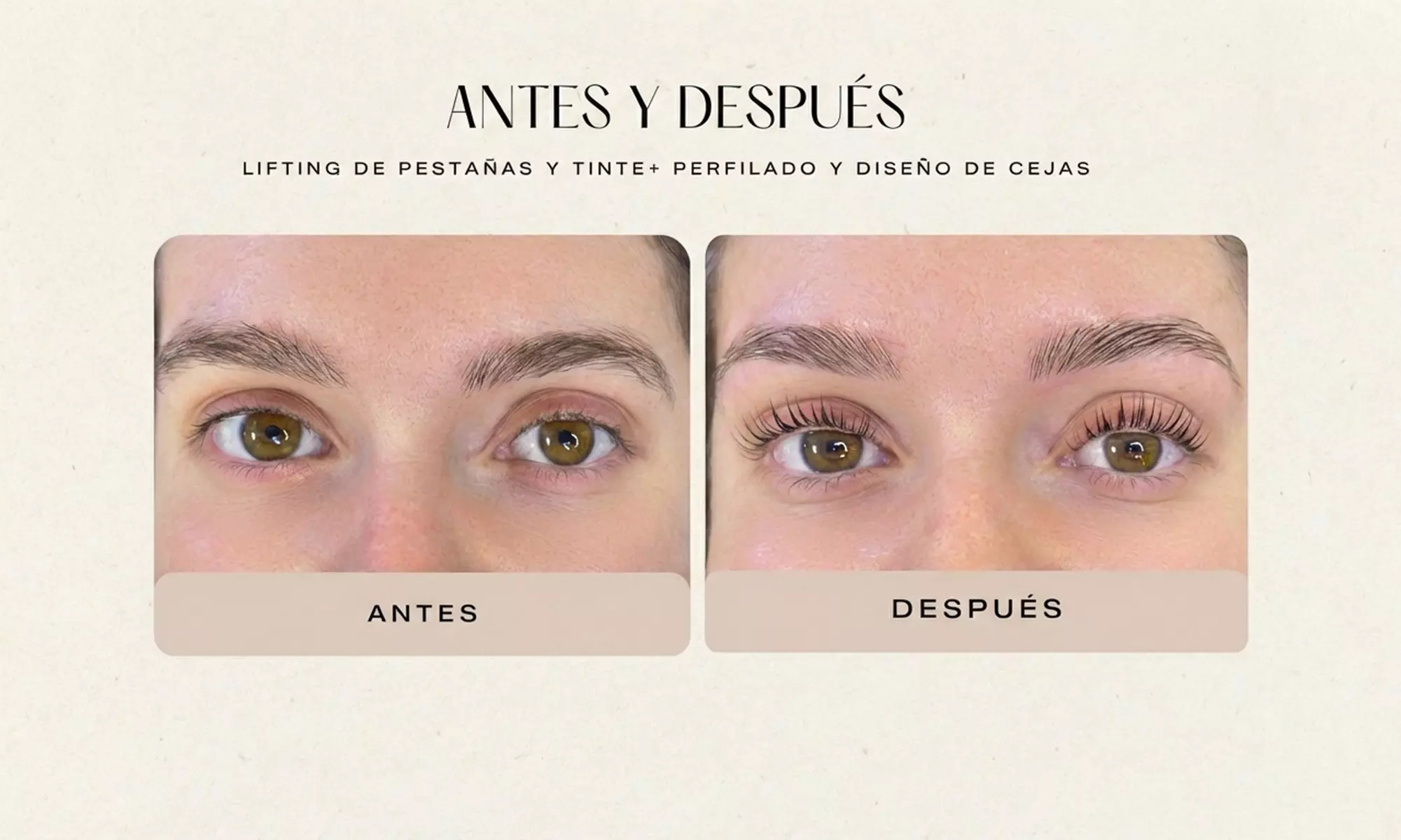 Lifting y tinte de pestañas con opción a laminado de cejas y diseño
