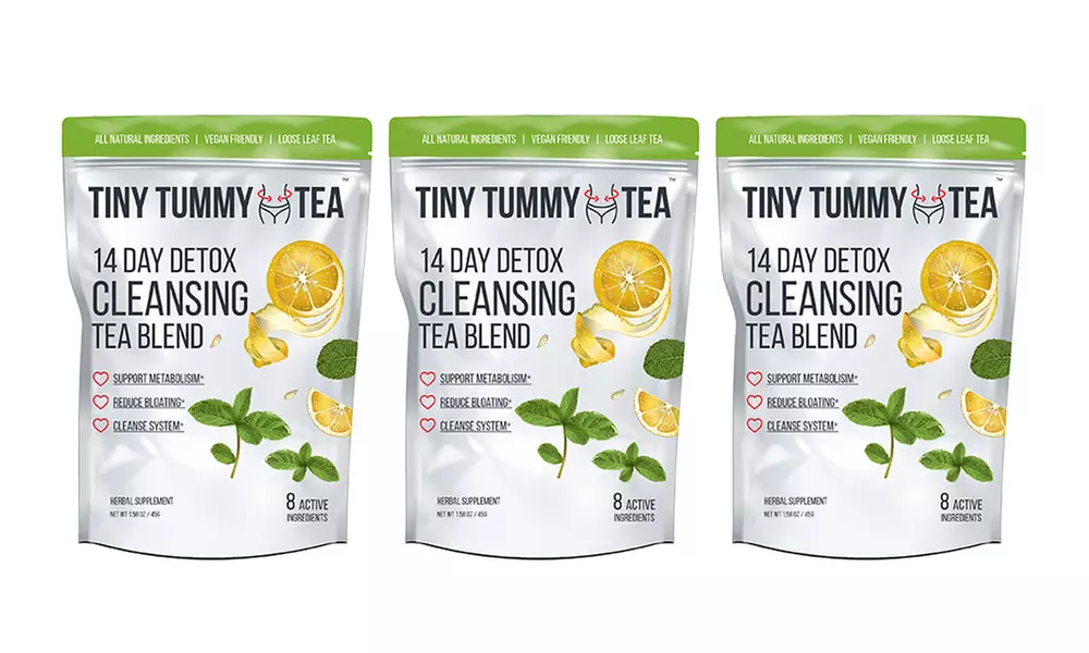 Tiny Tummy Tea Detox Cleansing Tea Blend (1- 2- 3- or 4- Pack)