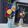 Image 5: Set de construction de bouquet de fleur en blocs