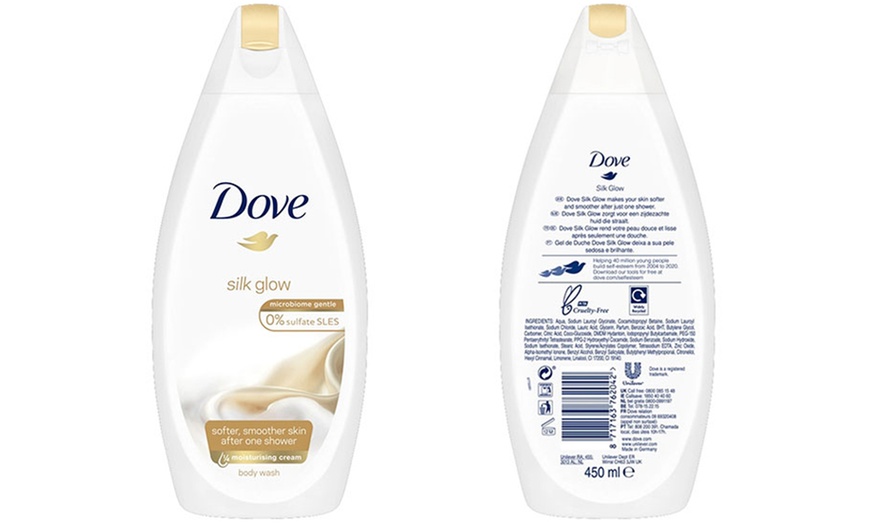 Image 12: Six Dove Cream Body Washes