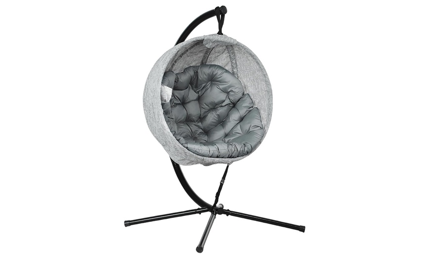 Image 12: Outsunny Round Egg Chair