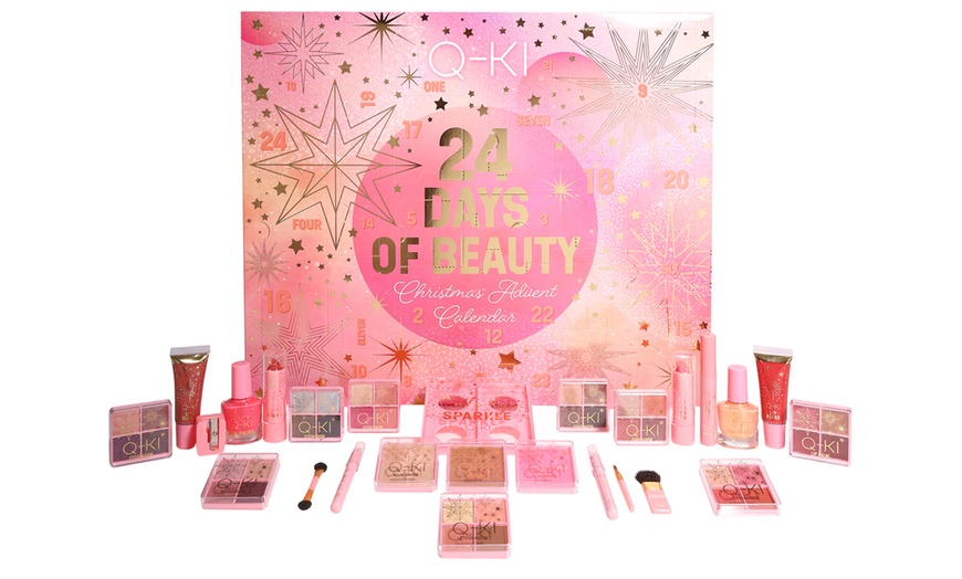 Image 4: Q-Ki 24 Days of Beauty Advent Calendar - Christmas Makeup Gift Set