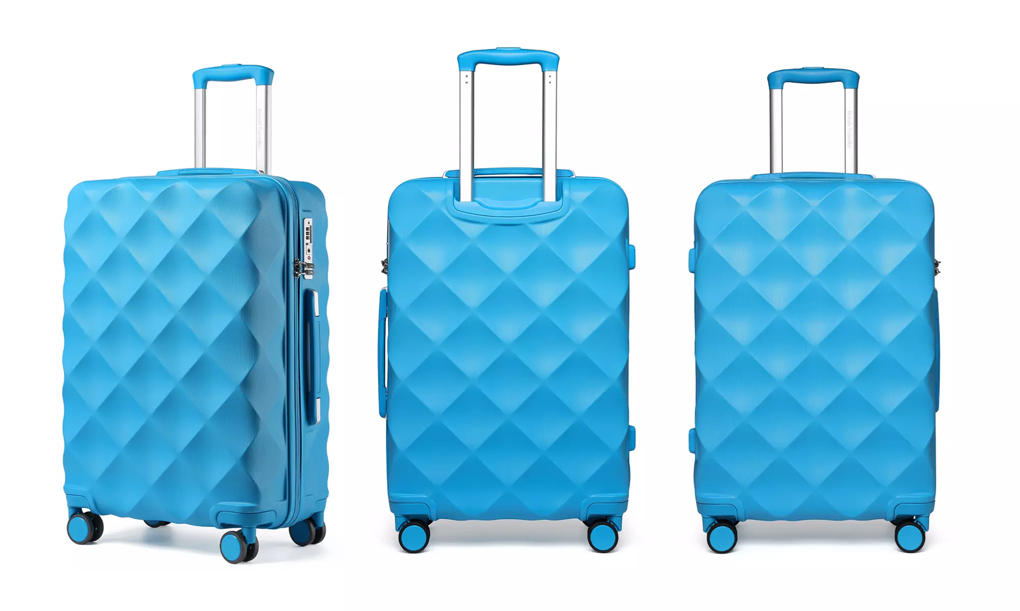 Valise en ABS et polycarbonate avec design élégant en losange