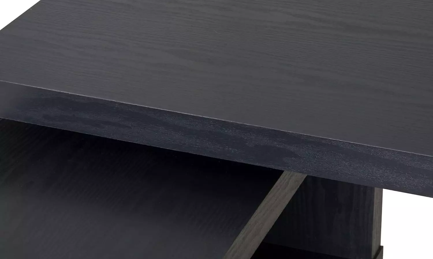 Homcom L-Shaped Desk with 360° Rotating Storage Shelves