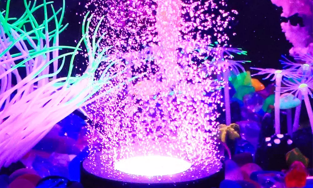 Lámpara de burbujas de aire LED para acuario