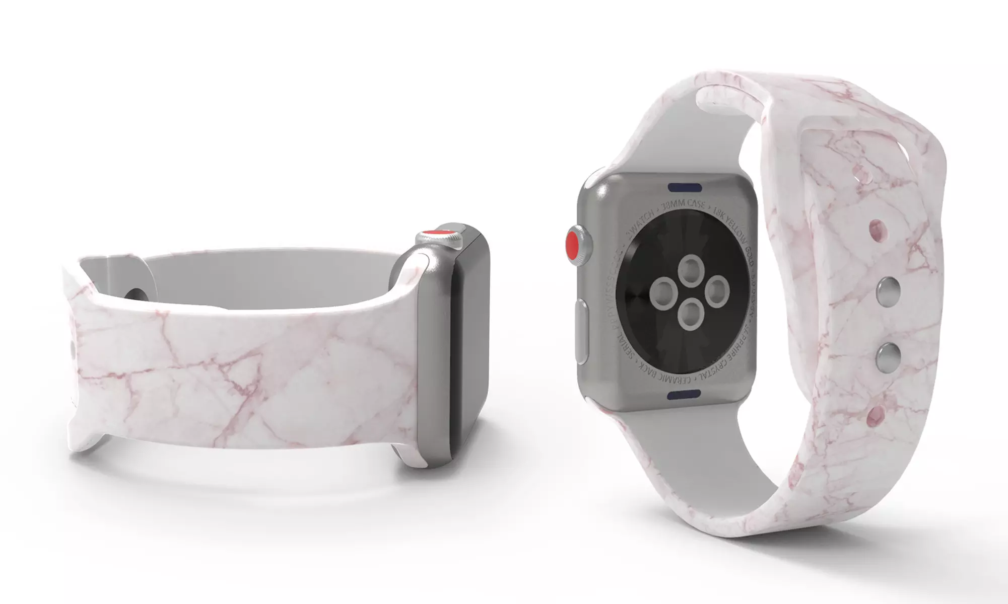 Marble Silicone Band for Apple Watch All Series