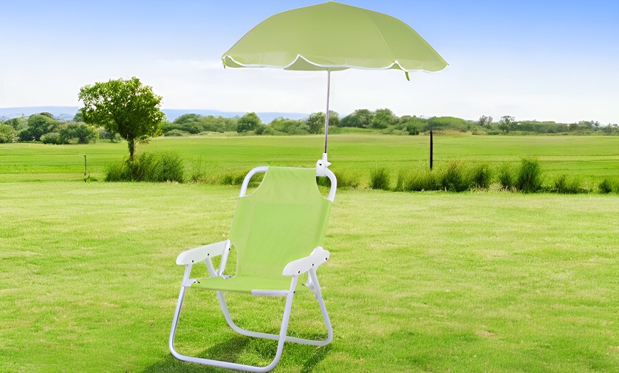Image 8: Chaise pliante avec parasol pour enfants