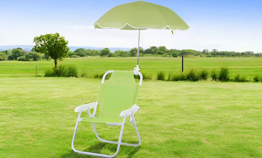 Image 8: Kinderstoel met parasol