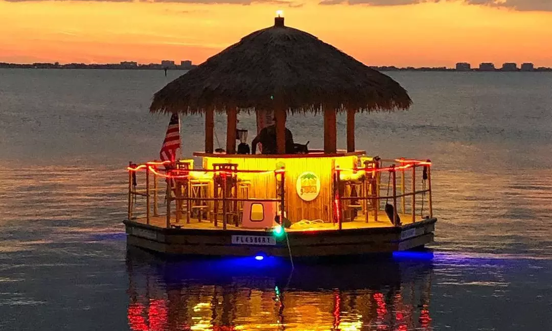 Relax with a Group of up to Six in a Private Tiki Cruise