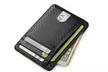 Slim Minimalist Front Pocket RFID Blocking Carbon Fiber Wallets Wallet - Second Medium