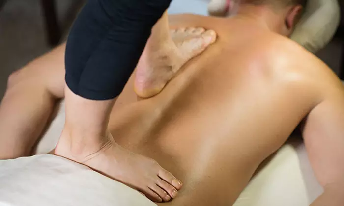 Unwind with 50-Minute Back Walk/Ashiatsu Massage Session