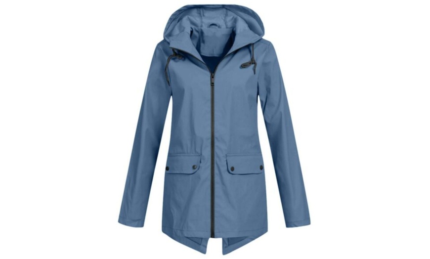 Image 7: Women's Lightweight Zip-through Hooded Windbreaker Jacket