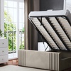 Image 4: DS Living Elara Winged Panel Bed With Ottoman Gas Lift