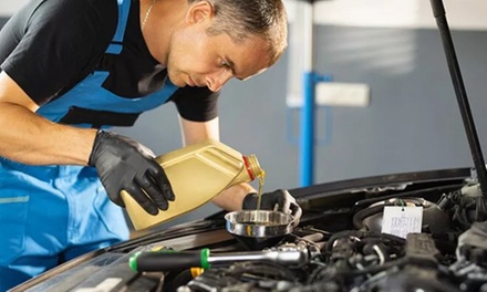 One Synthetic Blend Oil Change, Oil Filter Replacement with Brake Inspection - Roadrunner Quick Service Windrim