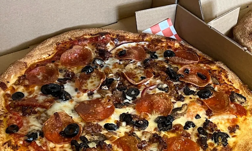 Image 3: Large Pizzas & Buffalo Wings for Family Dinners or Quick Meals